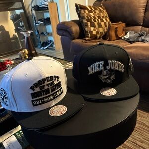 Mitchell & Ness X Mike Jones Original Fit Snapback Cap Texas Star Bundle 2 Hats
